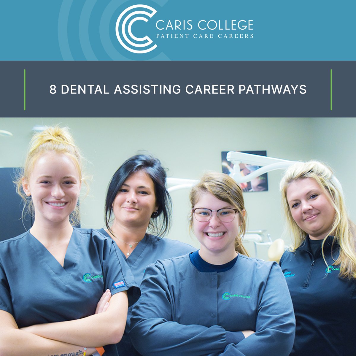 CarisCollege's tweet image. There are endless career possibilities in dental assisting!  Not sure which path suits you best? Explore eight exciting options in our latest blog post today! 🦷💼✨ 

#DentalAssisting #CareerOptions #ExploreYourPath #CarisCollege