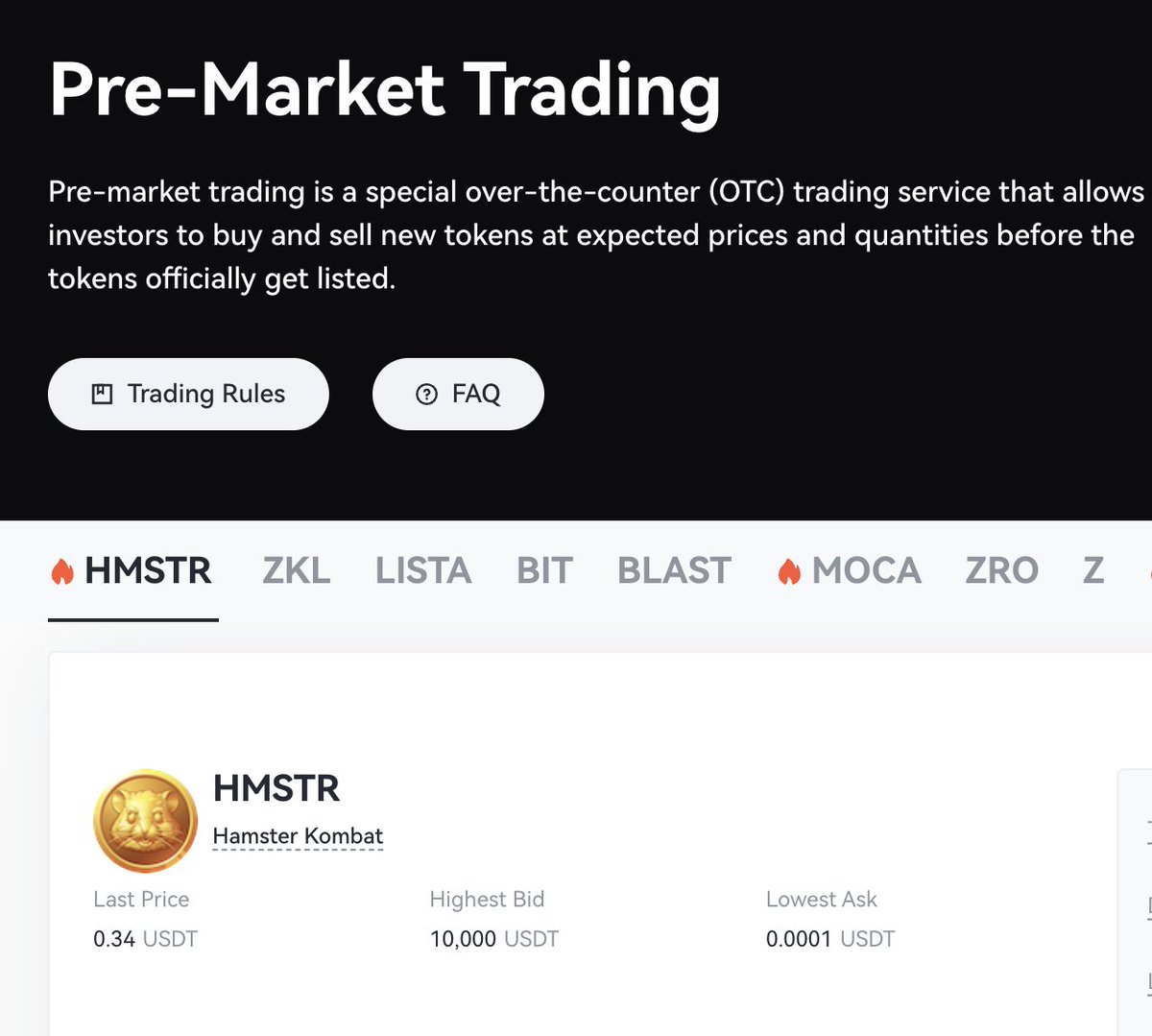 HAMSTER KOMBAT $HMSTR = 0.34$ In Pre-Market

Your Price Prediction ?