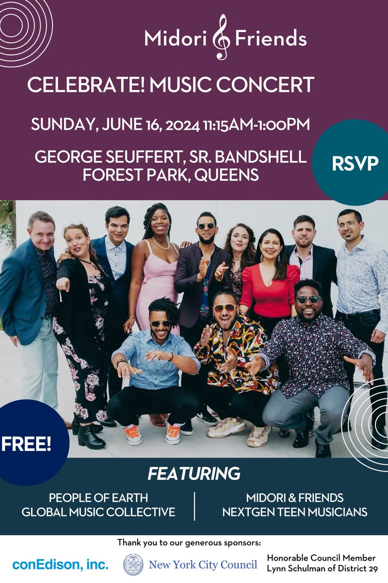 This Sunday join us in Forest Park for two wonderful events! 
Step to the Beat Walk/Run 9:00am - 10:30am
Celebrate! Music concert 11:15am -1:00pm
For more information please visit: ow.ly/pOeK50SiXho