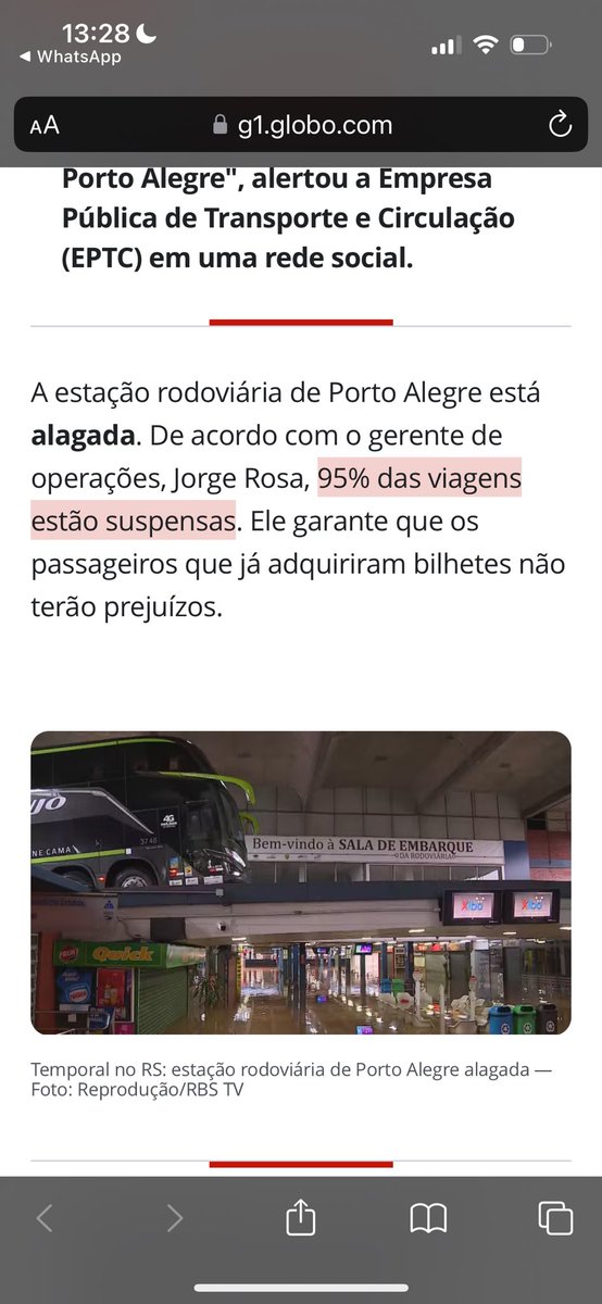 txfilesbr's tweet photo. @viacao_garcia https://t.co/xGZBFPEhR7
Essa foi matéria q vi antes de cancelar minha passagem! @JornalDaGlobo https://t.co/urs10kgmFs