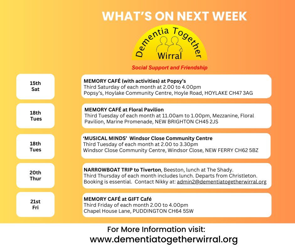 Dementia Together Wirral (@dementiawirral) on Twitter photo 