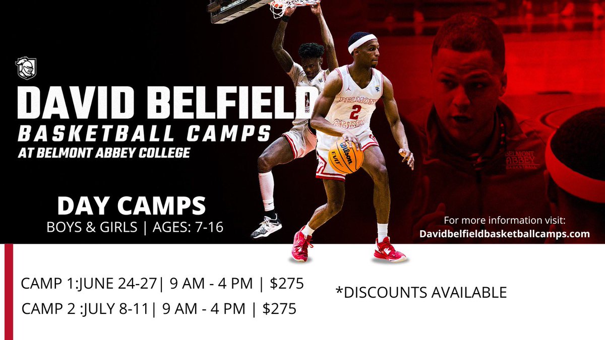 It’s not too late! Please sign up for our upcoming day camps.

Davidbelfieldbasketballcamps.com