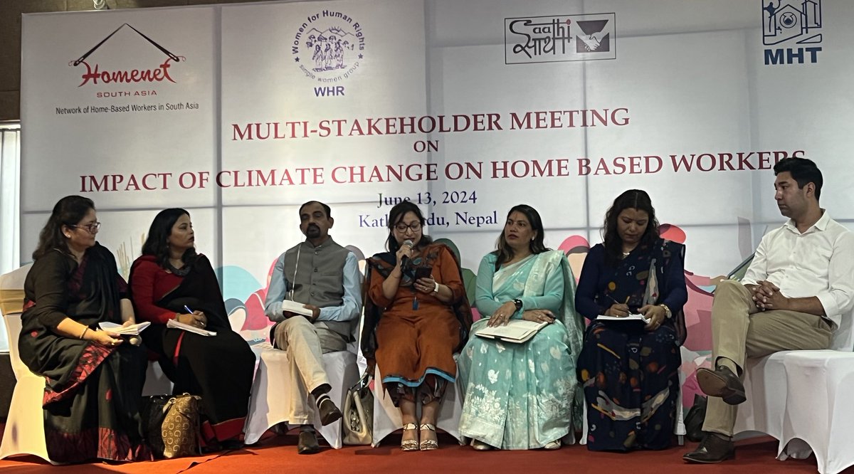 AnuJoshiShresth's tweet photo. 🌟 Home-based workers are the unsung heroes of our economy! 💪🏡 They work tirelessly behind the scenes, yet their contributions often go unnoticed, uncounted, and under-remunerated. It's time to shine a light on their incredible efforts and demand the recognition they deserve! https://t.co/GP2Rq3XAVR