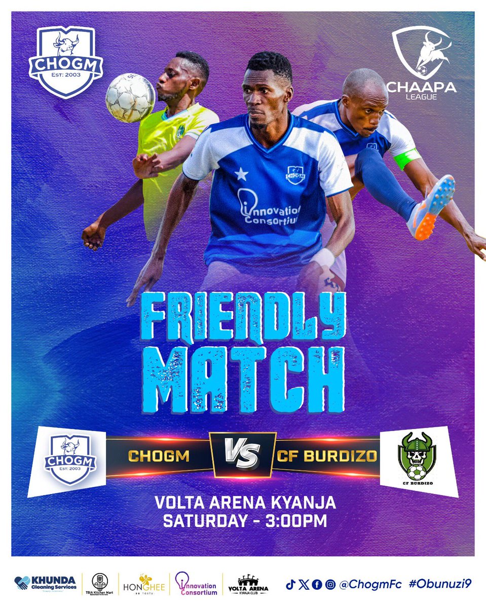 ChogmFc's tweet photo. And we are underway as international break kicks in..
A familiar foe @08Burdizo visits #voltaarenakyanja
#brotherhood101
@ChaapaLeague
#tibiakitchen
#honghee https://t.co/MZLcpVXIfr