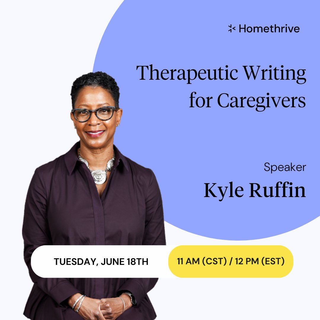 Thrilled to present "Therapeutic Writing For Caregivers" this Tuesday (6/18) at noon ET for <a href="/home_thrive/">Homethrive</a>. Writing has always been a form of self-care for me — even before I wrote my book. Register at info.homethrive.com/member-webinar…
📷