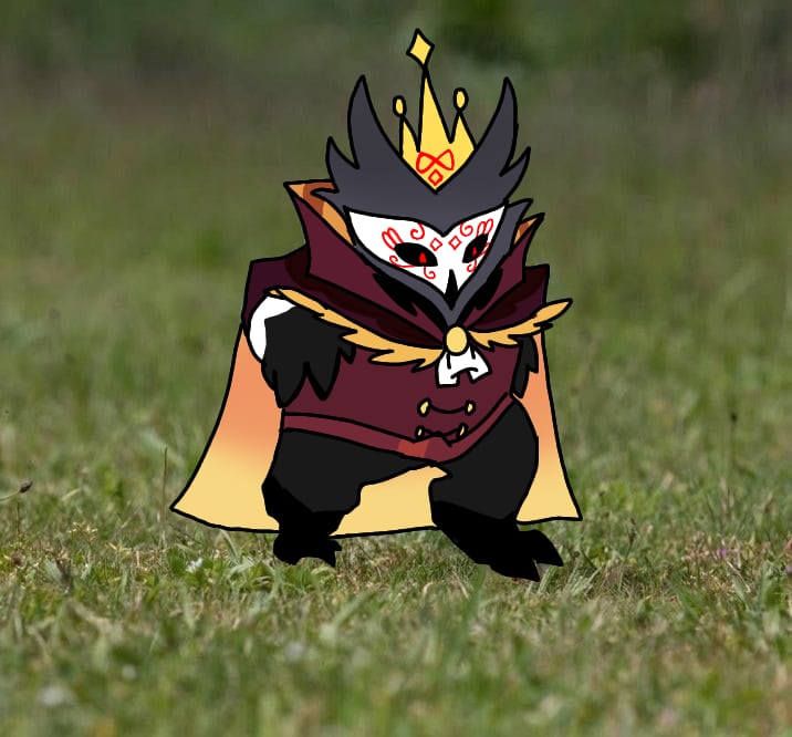 hahaha I drew this a while ago, it's a good meme hahahaha.... I almost died of laughter hahaha... it's so cute...!!!

#paimon #fanart #meme #cute #helluvaboss #king #demon