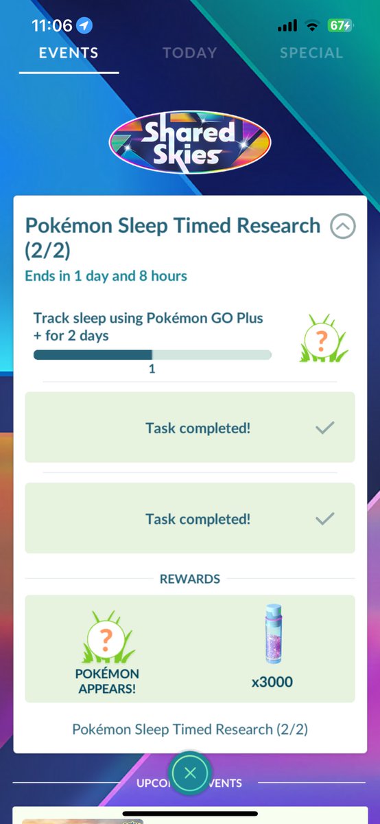 abareng's tweet photo. @NianticHelp I’m having issues completing this task. I’ve had my Pokémon go plus on sleep when I go to bed. I wake it up when I wake up. I’ve done this for the last couple nights and it is still not registering. https://t.co/f8Y9iPd1NG