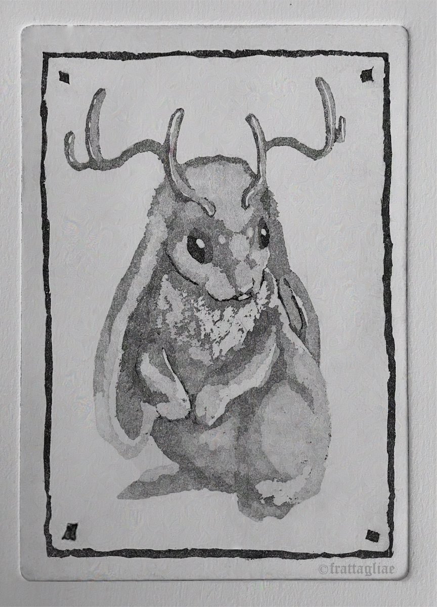 frattagliae's tweet photo. hello, world :)
Jackalope aquatint for my printmaking class + original digital study
#calcography #arttwt #artmoots https://t.co/PKri4xFvgn