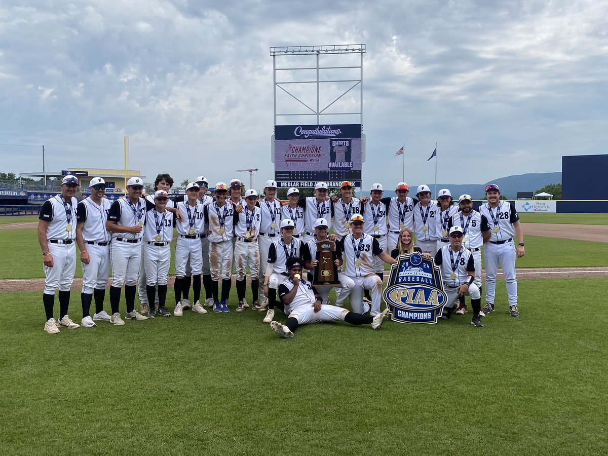 Mike Cabrey (@mpcabrey) on Twitter photo BASEBALL: Faith Christian wins the PIAA-1A championship with a 4-1 victory over Eden Christian. The Lions finish a perfect 23-0. <a href="/myfcasports/">FCA Athletics</a> BASEBALL: Faith Christian wins the PIAA-1A championship with a 4-1 victory over Eden Christian. The Lions finish a perfect 23-0. <a href="/myfcasports/">FCA Athletics</a>