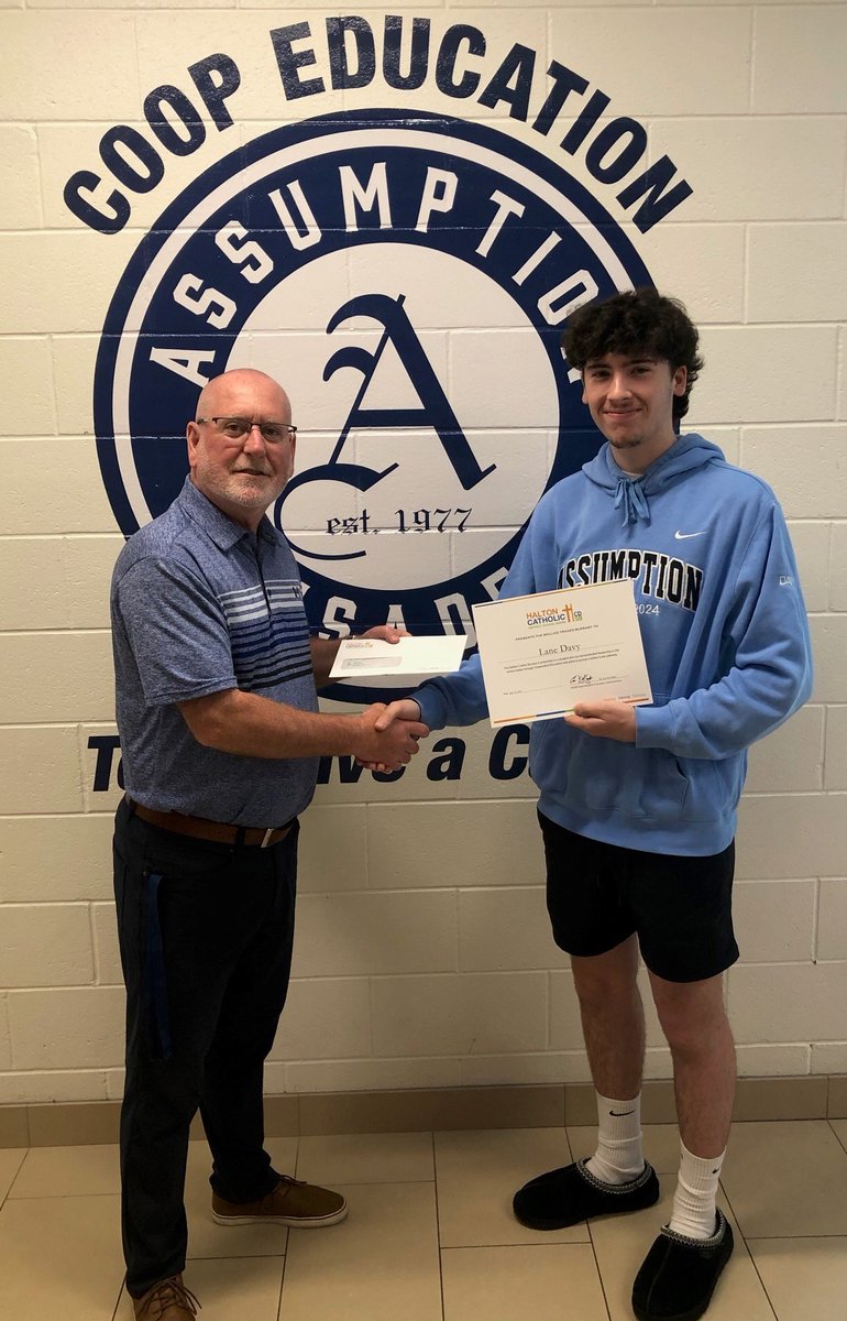 Principal Assumption CSS (@clarkmcdougall) on Twitter photo <a href="/AssumptionHCDSB/">Assumption</a> Lane Davy and David Barber were the recipients of the Halton Catholic District School Boardโs 2024 Skilled Trades Bursary of $1,000 from Mr. Haley's co-op class. Nice work gentlemen! <a href="/HCDSB/">Halton Catholic DSB</a> <a href="/OYAP_HCDSB/">HCDSB OYAP</a> <a href="/AssumptionHCDSB/">Assumption</a> Lane Davy and David Barber were the recipients of the Halton Catholic District School Boardโs 2024 Skilled Trades Bursary of $1,000 from Mr. Haley's co-op class. Nice work gentlemen! <a href="/HCDSB/">Halton Catholic DSB</a> <a href="/OYAP_HCDSB/">HCDSB OYAP</a>