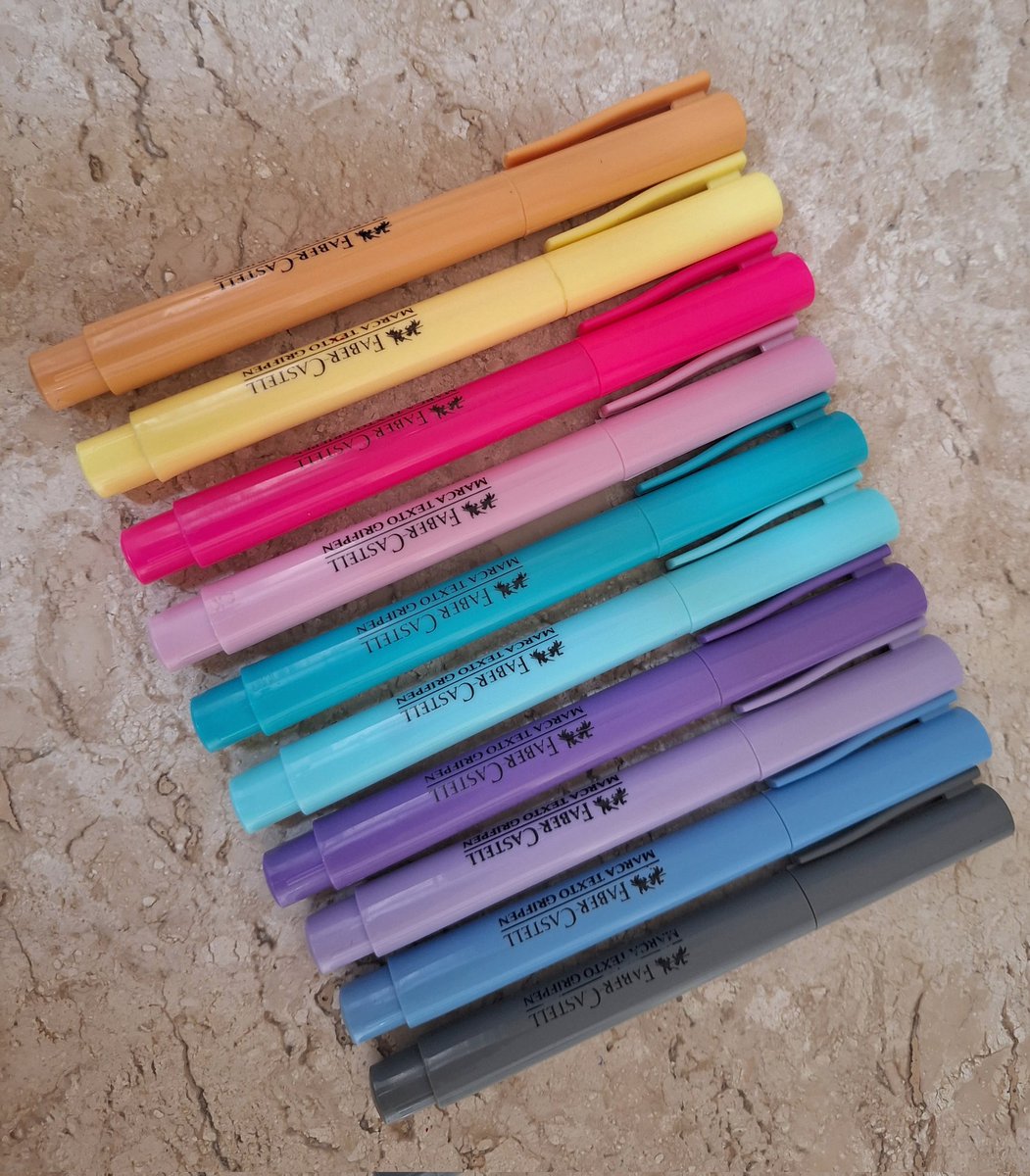 _tsc1's tweet image. Esse marca-texto da Faber-Castell é o melhor que existe, principalmente os de tom pastel pq não mancham as páginas