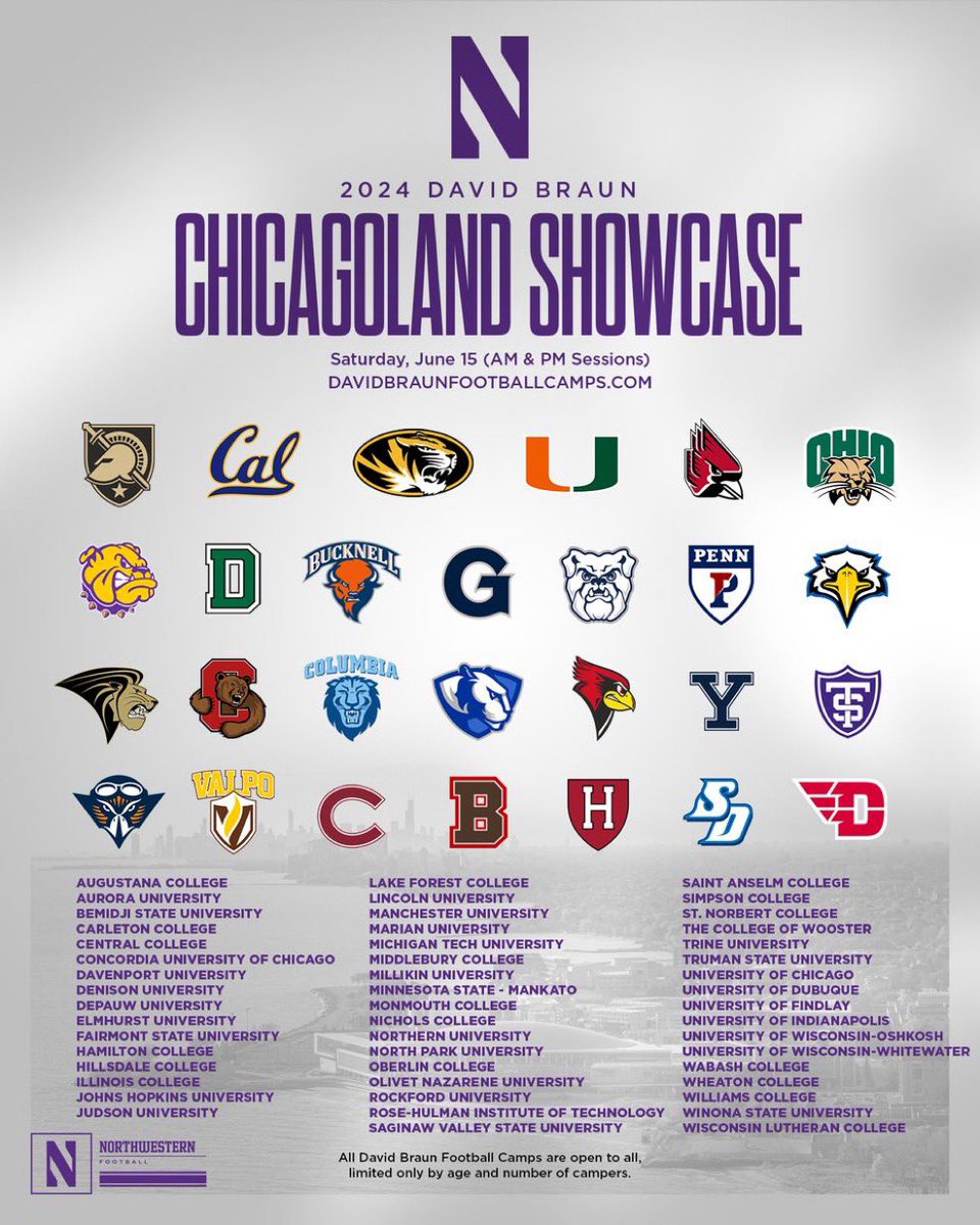 Excited to attend and display my talents at the Chicagoland Showcase at Northwestern! I will be participating in the AM Session! Look out for WR with a White Calf Sleeve! 

<a href="/Brent89959563/">Coach Nance</a> <a href="/CoachRook/">Kyle Rooker</a> @smerls31 <a href="/jamrockula/">Josh Mensch</a> <a href="/griff_jensen10/">Griff Jensen</a> <a href="/cblackshear/">Cheston Blackshear</a> <a href="/CoachMattKeith/">Matthew Keith</a>