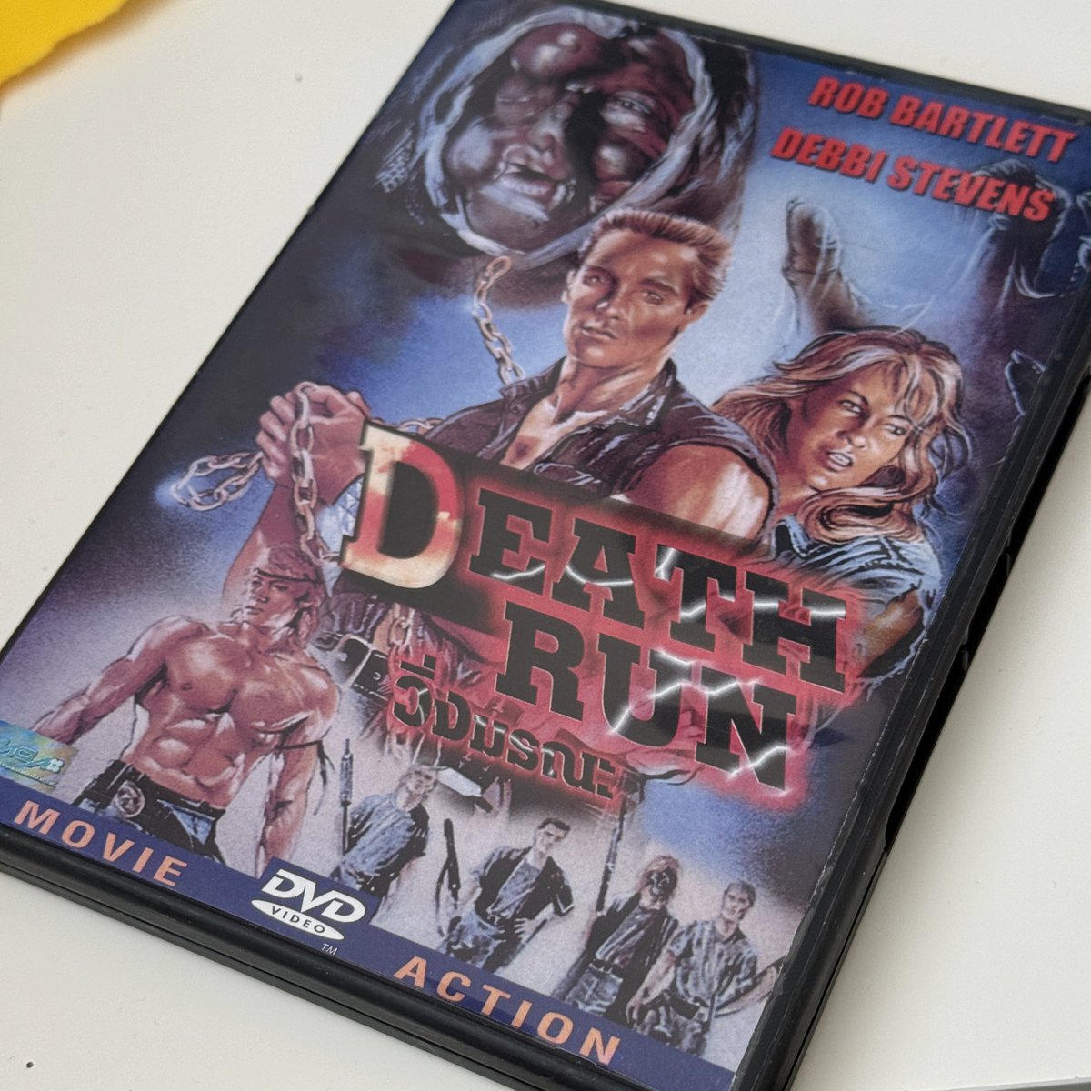KeithWrightFilm's tweet image. Just re-discovered this gem from obscure Brit micro-budget filmmaker Michael J. Murphy, Death Run. I suspect there are very few DVDs you can order that will have your actual name in the DVD menu! Amazing.

#deathrun #michaeljmurphy