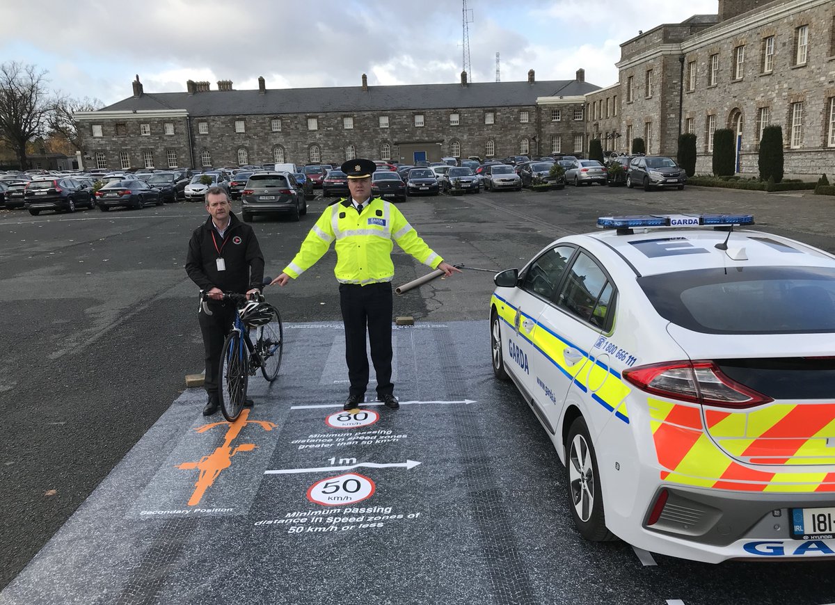 See what your colleagues up North are doing for cycling safety <a href="/GardaTraffic/">An Garda Síochána</a> <a href="/PaulaHilman/">Paula Hilman</a> <a href="/RSAIreland/">RSA Ireland</a> <a href="/CyclingIreland/">Cycling Ireland</a> ?
I first suggested this to the then Roads Policing Chief in 2018.
I even presented our safe pass mat to you guys in 2019.
To date - absolutely NOTHING!!
Why..??!
