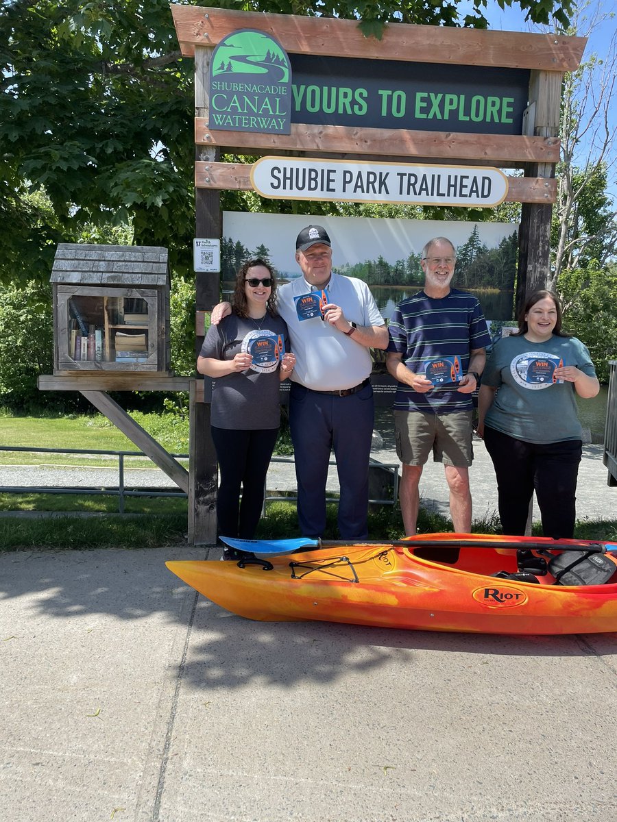 Here is a great opportunity to support <a href="/ShubieCanal/">Shubenacadie Canal</a> with their annual kayak raffle. The proceeds will improve recreational opportunities along the waterway, hiking trails,boardwalks &amp; docks. For tickets to win a Quest 10 Kayak Package for two visit. rafflebox.ca/raffle/kayak