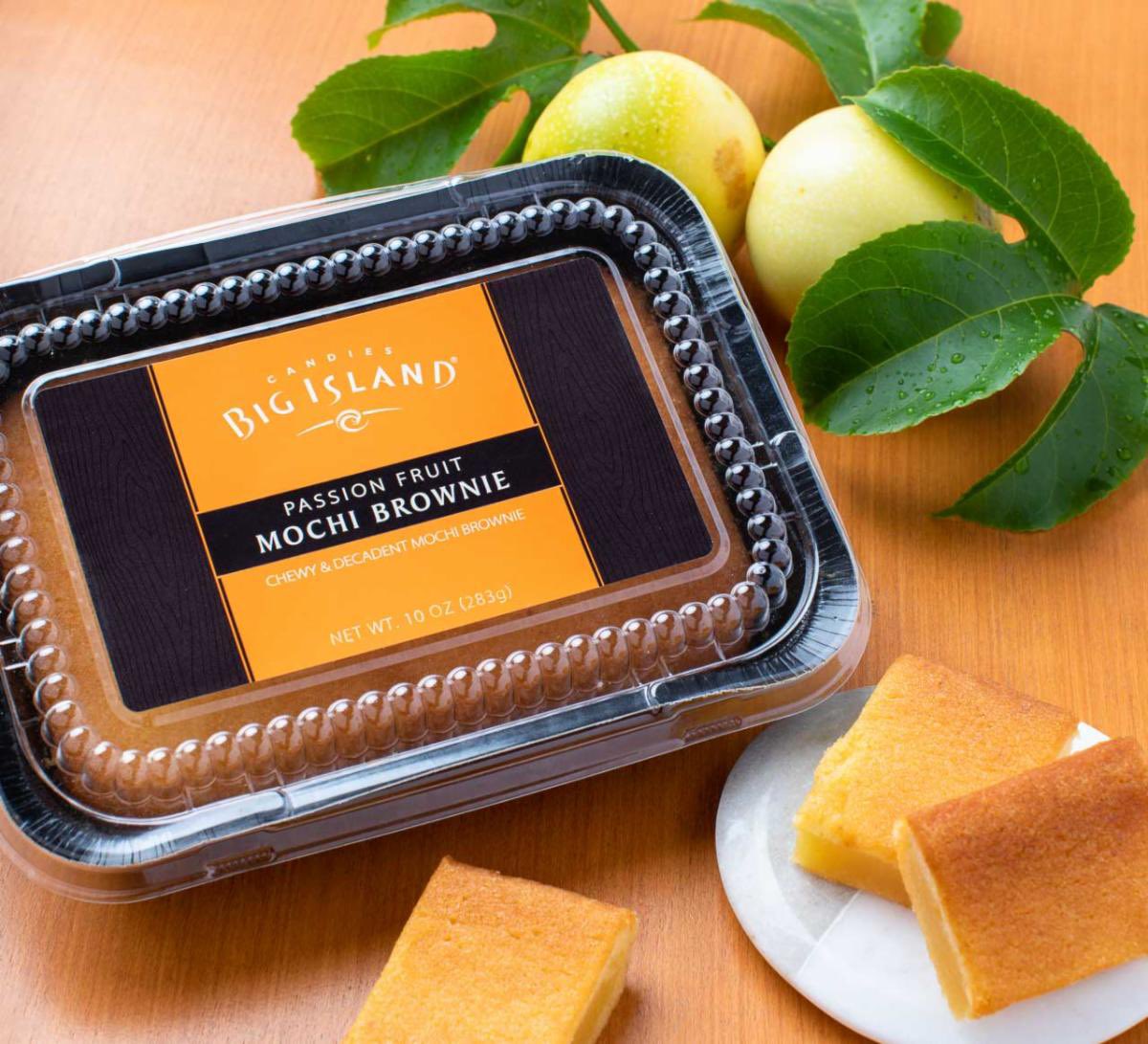 BICandies's tweet image. With our soft, chewy Passion Fruit Mochi Brownie, the flavor can send your taste buds on a tropical vacation. Or try the very berry summery sensation that is our Blueberry Mochi Brownie. A variety of brilliant brownies are available at BigIslandCandies.com &amp;amp; our stores.