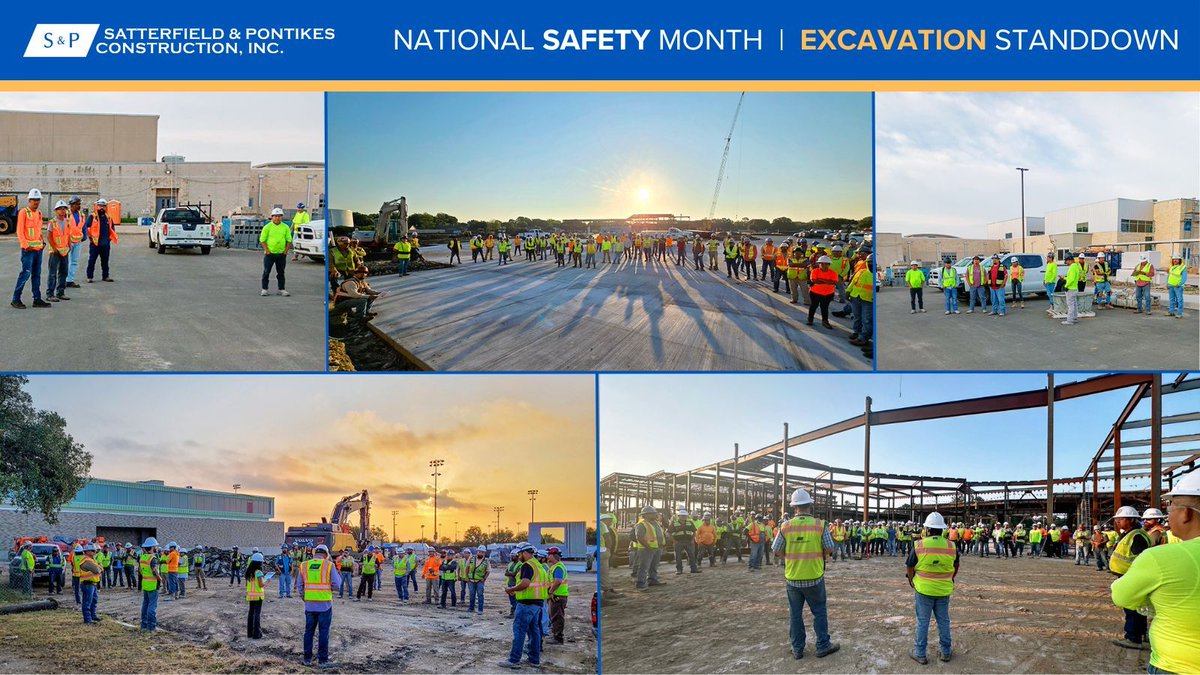 As we're ending week Two of National Safety Month, our project teams paused work to have a Safety Standdown focused on Excavations. It's vital to know your excavation plan to help identify and mitigate any potential risks. #SafetyGetsYouHome 
#NationalSafetyMonth #SafetyStanddown