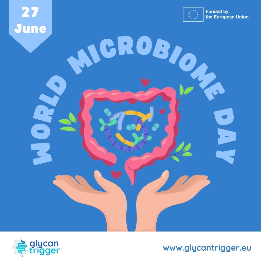 GlycanTrigger's tweet photo. It's #WorldMicrobiomeDay! 🌍🦠We're celebrating   the microbial diversity and their impact on our health🔍  
@GlycanTrigger is unlocking gut health secrets by understanding the intricate connections  between #glycans, #gutmicrobiota, and #immuneresponse 🔬 https://t.co/rYVSmTZ2sU