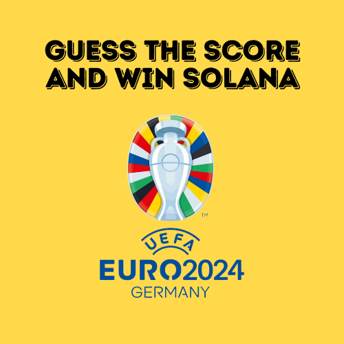 memeseuro2024's tweet photo. [MEMES CONTEST] GUESS THE SCORE AND WIN 1 SOLANA

MATCH - GERMANY VS SCOTLAND

How to enter?

1. Join telegram https://t.co/e8VVPsNS9n

2. Follow @memeseuro2024 twitter

3. Like, comment your predictions and repost.

*One lucky winner will be chosen.

#euro2024 #GERSCO $GERWIN https://t.co/wP2tupwwel