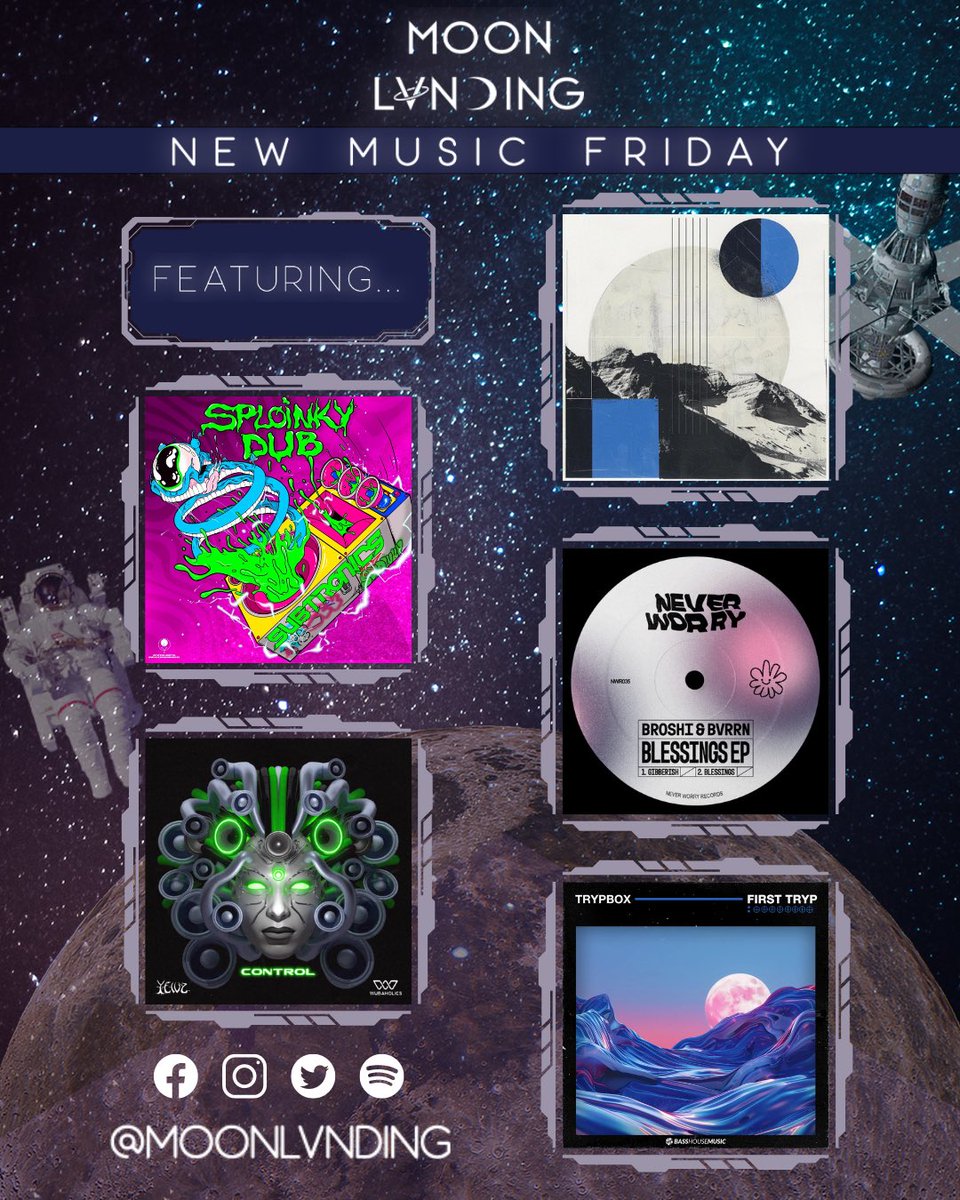 Time to crank up the energy and dance into the weekend! 🕺🏼✨ Explore all the hottest tracks on our NMF playlist from @subtronics x Grech, <a href="/yewzofficial/">Yewz 🇵🇸</a>, @OLANSOUND, <a href="/broshibeats/">Broshi</a> x <a href="/BVRRN/">BVRRN</a>, <a href="/trypbox/">TRYPBOX</a> and so many more! 

bit.ly/MoonLvndingNMF