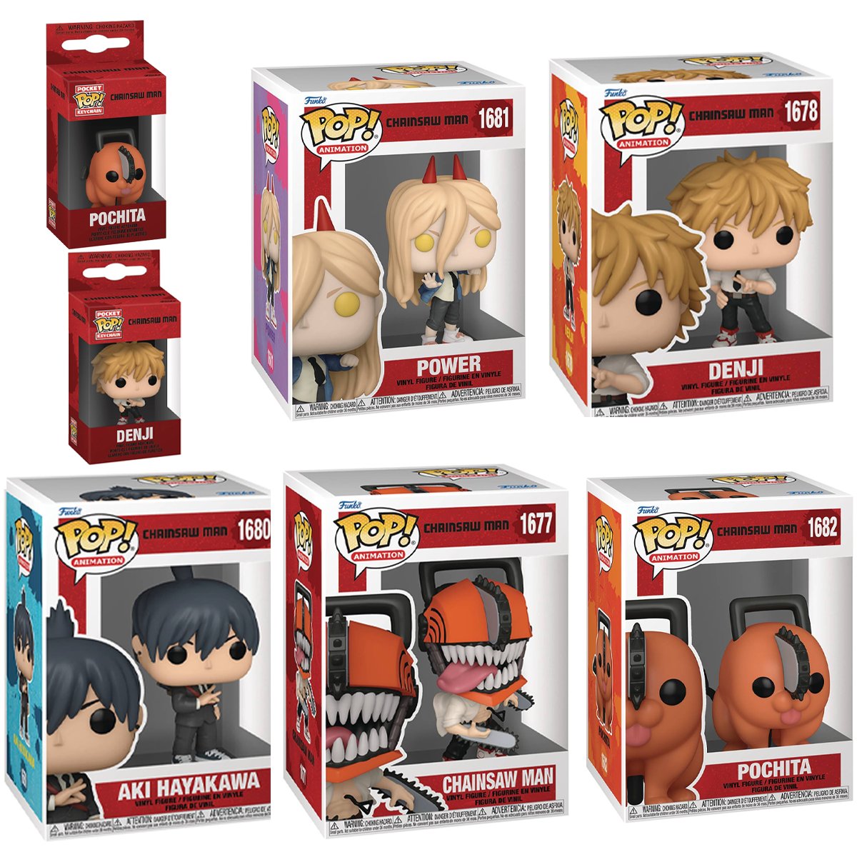 screentime's tweet image. First look at the 'CHAINSAW MAN' Funko Pops
