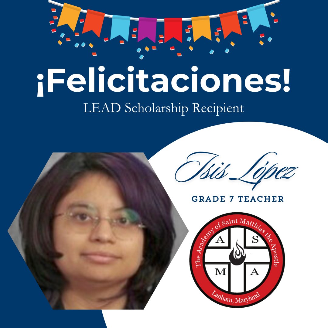 ADW Catholic Schools - Escuelas Católicas (@adwcathschools) on Twitter photo Gracias a nuestra asociación con <a href="/CrimsonbridgeDC/">Crimsonbridge Foundation</a>, 5 docentes participarán en un programa de desarrollo profesional de 1 año! - Thanks to our partnership with <a href="/CrimsonbridgeDC/">Crimsonbridge Foundation</a>, 5 LEAD Scholarship Recipients will be participating in a one-year professional development program! Gracias a nuestra asociación con <a href="/CrimsonbridgeDC/">Crimsonbridge Foundation</a>, 5 docentes participarán en un programa de desarrollo profesional de 1 año! - Thanks to our partnership with <a href="/CrimsonbridgeDC/">Crimsonbridge Foundation</a>, 5 LEAD Scholarship Recipients will be participating in a one-year professional development program!