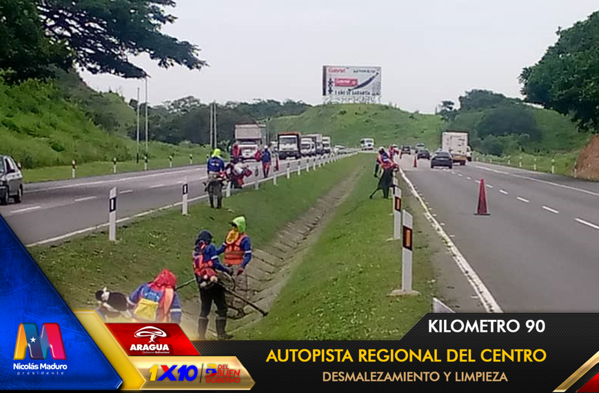 viasdearaguas's tweet photo. 🚧📸 Gdora. @Soykarinacarpio con la constancia y esfuerzo Mantenimiento vial km 90 de la #ARC de #Aragua tramo a tramo, kilometro a kilometro con desmalezamiento y limpieza, bajo los lineamientos del 1x10 del Buen Gobierno.
#AraguaReverdece
#VenezuelaYSuGenteBella
@NicolasMaduro https://t.co/MRuBjsgD6P