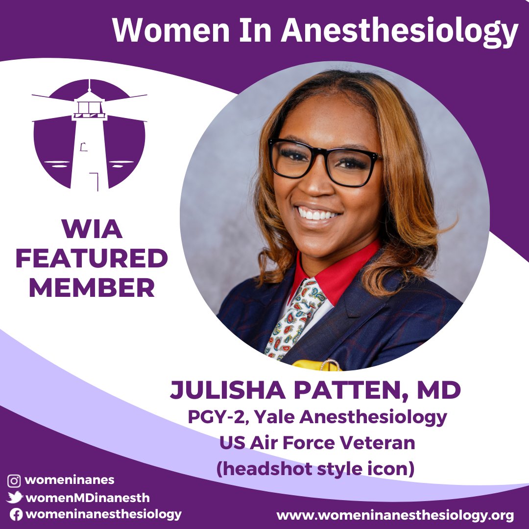 We ❤️ featuring ppl like Dr. <a href="/Julisha_Patten/">Julisha Patten, MD 💉</a>. Served 10 yrs <a href="/usairforce/">U.S. Air Force</a>. Applied x2 before going to <a href="/HowardU/">Howard University</a> SOM. Retook several standardized tests. Did not match in anesthesia 1st time. Then - matched <a href="/YAnesthesiology/">Yale Anesthesiology</a>  + won resident of the year <a href="/LewisGalePhysi1/">LewisGale Physicians</a>🥳🎊🎉🙌
