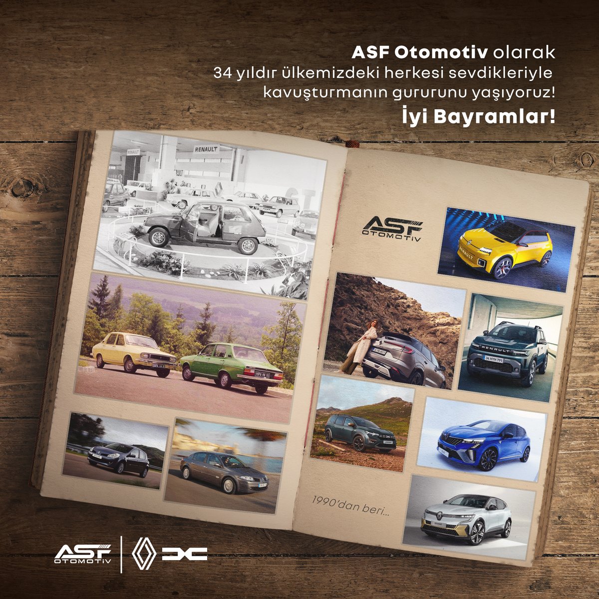 asfrenaultdacia's tweet photo. Sevdiklerinizle kavuşmanın mutluluğunu yaşayacağınız, güzel bir bayram geçirmenizi dileriz.

Bayramınız kutlu olsun!

#ASFOtomotiv #ASFRenault #ASFRenaultDacia #ASFDacia https://t.co/d9alYfBYNM