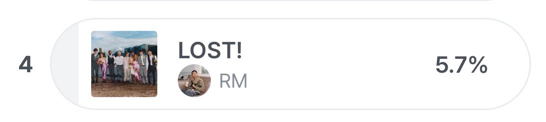 · ARMYS, ‘never let go’ e ‘lost!’ estão participando da pré-votação do mcountdown na mnet. 

a votação tem apenas 1 vencedor, então votem em quem estiver na frente❕

🗓️┊encerra: 17/06
⏰┊11:59 PM (🇧🇷)
🔗: mnetplus.world/community/vote…