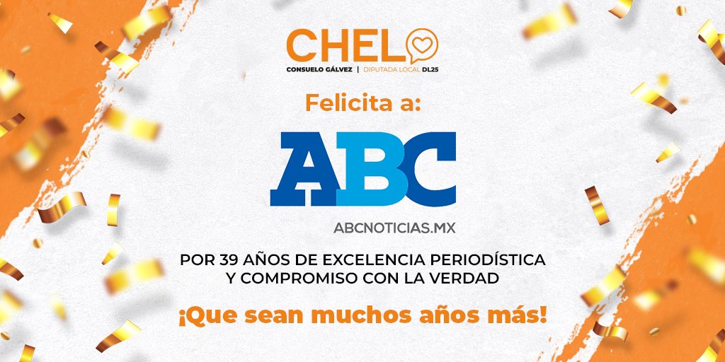 Por muchos años más informando a la comunidad neoleonesa, <a href="/ABCNoticiasMX/">ABCNoticias.mx</a>. 🎂👏