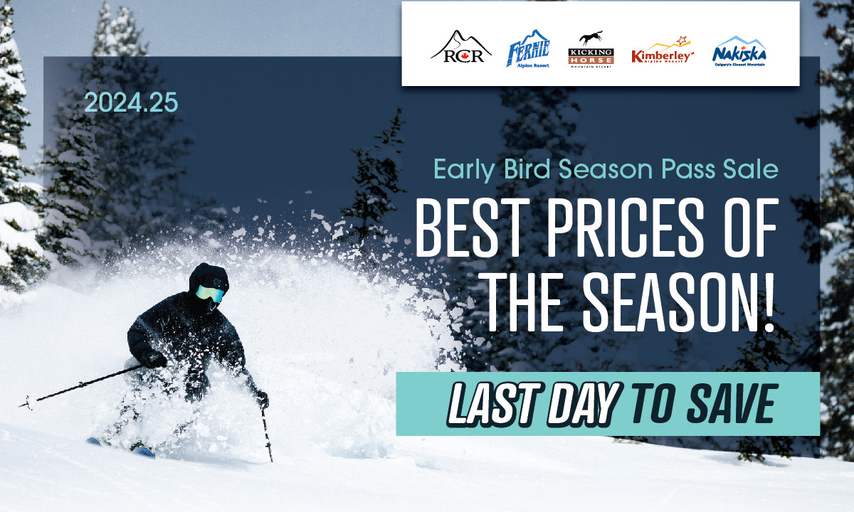 It's the last day to save! Order your Season Pass and Winter Sports School program before tonight at midnight to ensure you get the best price for next winter.

Winter Season Pass Sale - skifernie.com/purchase/seaso…

Multi-Week Early Bird Sale - skifernie.com/purchase/telus…