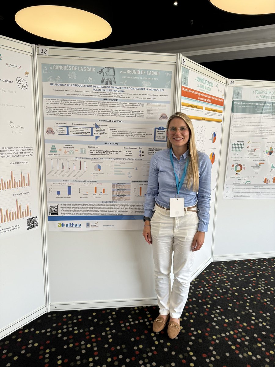 I els residents #mir d’<a href="/allergoalthaia/">Al·lèrgia Althaia</a> presentant les seves comunicacions Sl congrés de la @scaic.  Molt bona feina Andrea i Ferran i a la resta de l’equip 👏🏻👏🏻👏🏻🤗