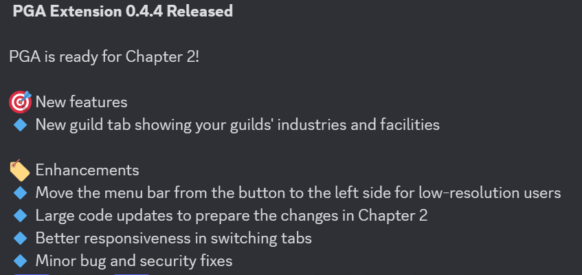 WhitDidYeSay's tweet photo. PIxels Game Assistant (PGA) is Ready for Chapter 2!
Are you?
https://t.co/j1xc0lFjwY 
(Then find us on Discord) ♥
#PixelsCreator #PixelsOnline #PGA #GuildPal #Pixels #Ronin https://t.co/e4KKxyngjm
