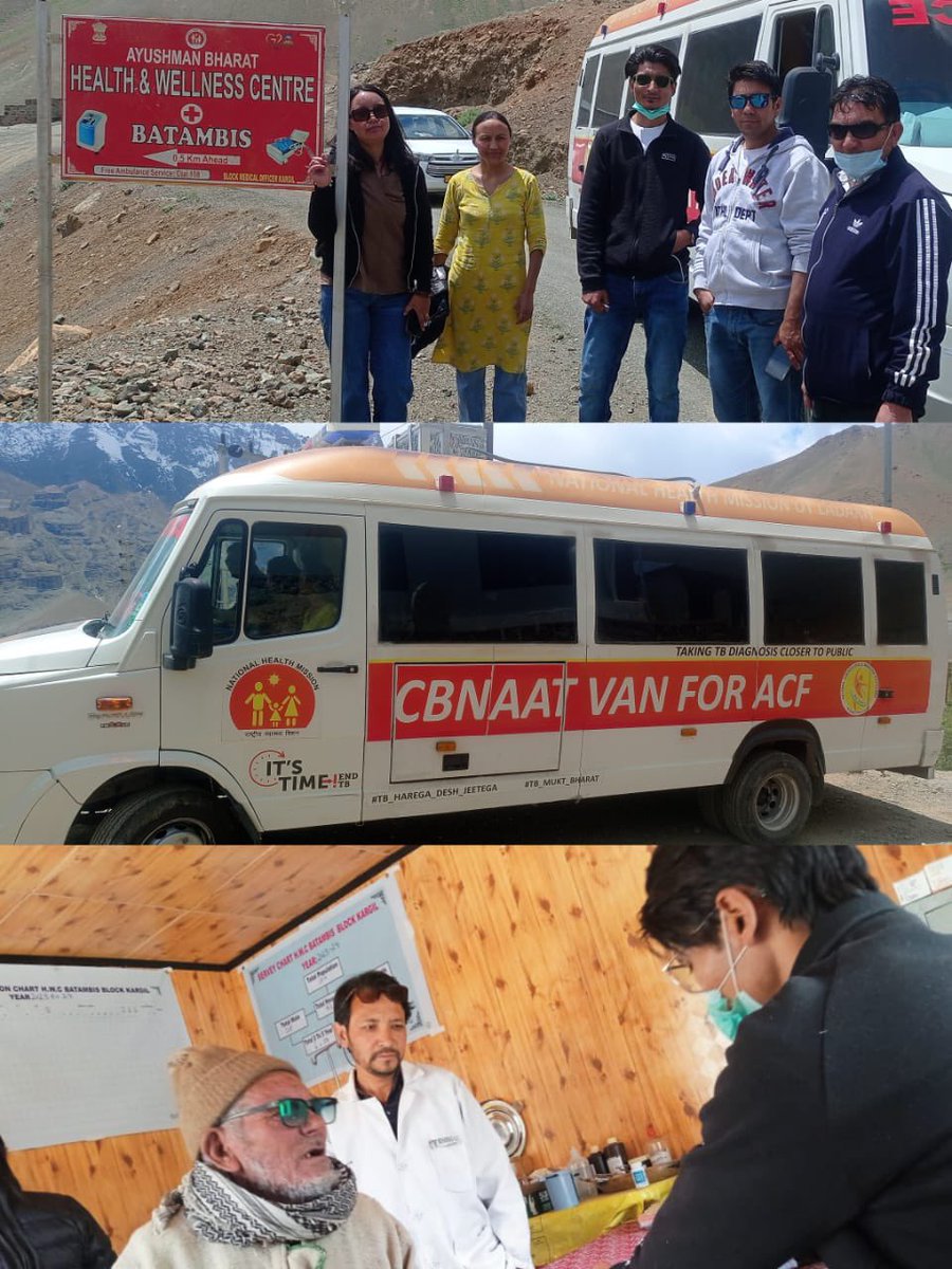 TB MUKT BHARAT - UT LADAKH (@nteputladakh) on Twitter photo The CBNAAT Van Team, X-ray Technician, alongside NTEP staff including the TBHV and STLS, made strides in Batambis village, Kargil forACF. Screened 30 symptomatic individuals, collected 2 sputum sample & performed a chest X-ray.
<a href="/lg_ladakh/">Office of the Lt. Governor, Ladakh</a> The CBNAAT Van Team, X-ray Technician, alongside NTEP staff including the TBHV and STLS, made strides in Batambis village, Kargil forACF. Screened 30 symptomatic individuals, collected 2 sputum sample & performed a chest X-ray.
<a href="/lg_ladakh/">Office of the Lt. Governor, Ladakh</a>
