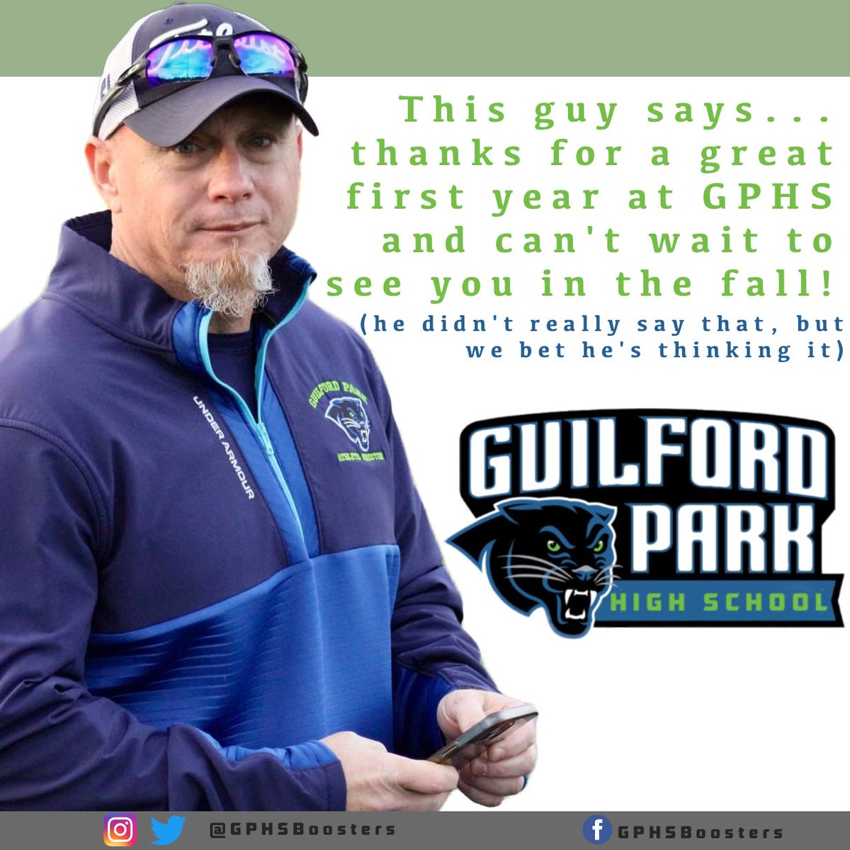 That's it! You made it Panthers!!! Now keep up reading this summer, practicing your instruments, hit the gym and the fields, and keep building that Panther pride! <a href="/GPHSPanthers/">Guilford Park HS Athletics</a>