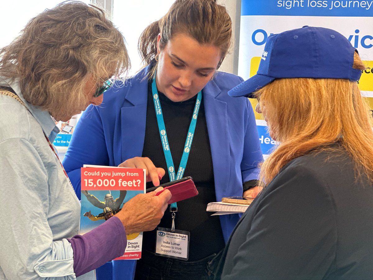 DevonInSight's tweet image. We held a hugely successful Living Well with Sight Loss Event in North Devon Yesterday at the Westward Ho! Baptist Church.
A very busy day talking to clients who came to meet the Devon in Sight Team and many of our colleagues across the sight loss sector.
bit.ly/4cnV5Sf