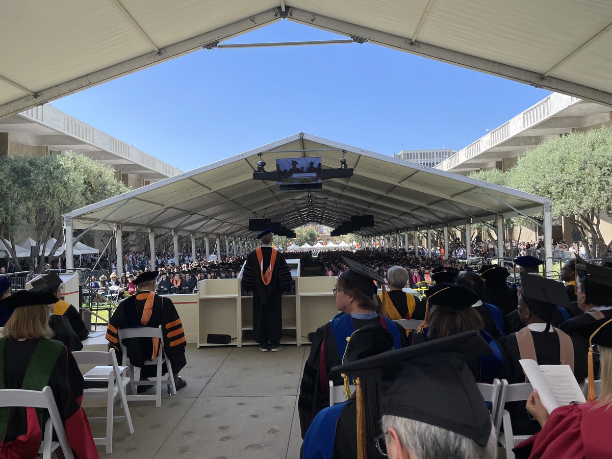 rmichaelalvarez's tweet photo. Commencement at @Caltech! Got my donut and now enjoying the ceremony. #Caltech2024 https://t.co/sEPjydvfKg