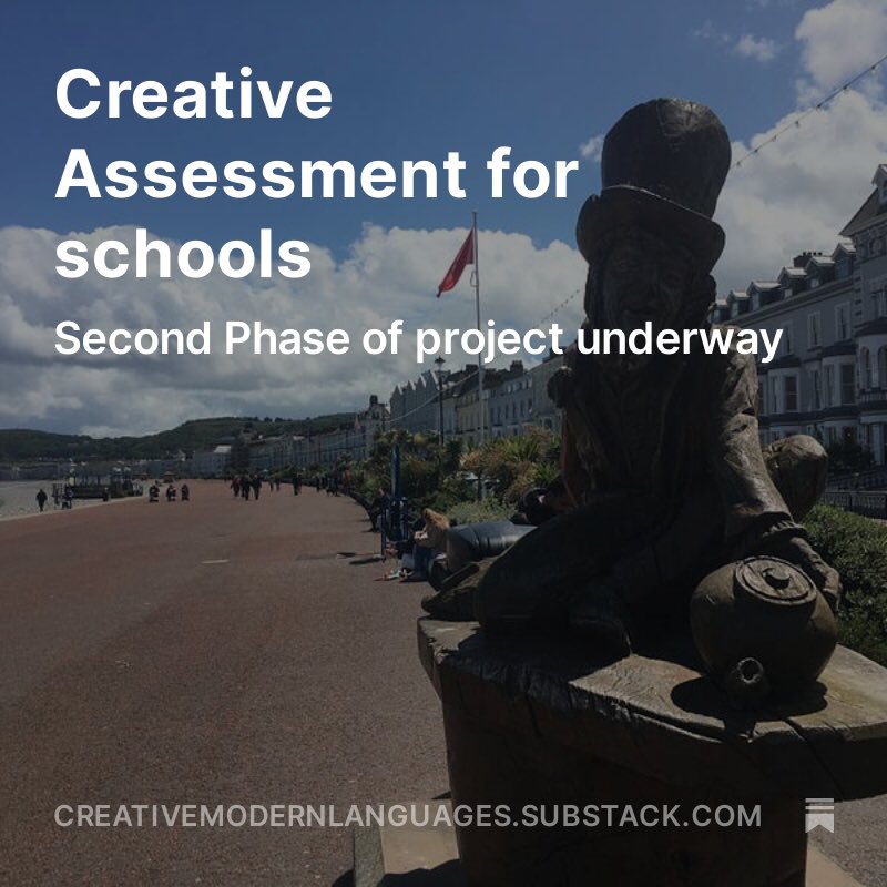 New sub stack newsletter on next steps for Creative Assessment 👀🤔 Subscribe to receive regular updates 🐉👍

creativemodernlanguages.substack.com/p/creative-ass…