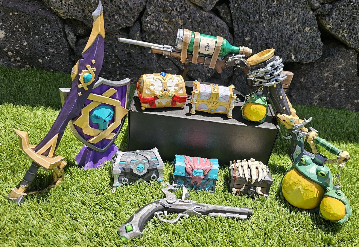 ✨️COMMUNITY WEEKEND SALE✨️ 

It's nearly community weekend! Who wants a cheeky sale on Etsy to celebrate? Grab yourself a mini piece of loot or even the newly added Shields and Frog keyrings! 

What are you plans for this weekend?🏴‍☠️

Link below 👇 
#SeaOfThieves #BeMorePirate