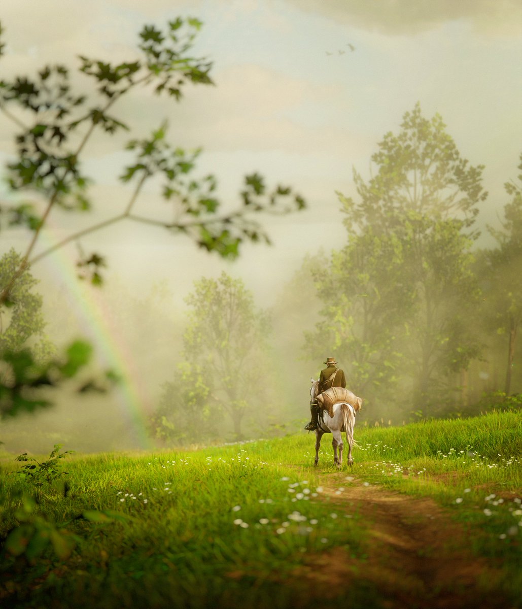 pictureamoebae's tweet photo. Early morning ride

#RedDeadRedemption2 #rdr2 https://t.co/y6TDZUw4NR