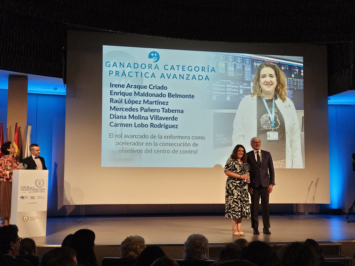 DiMoVill's tweet photo. Premio en categoría de Práctica Avanzada de @MadridCODEM a @AraqueIrene
Nadie como tú, Irene. En lo personal y lo profesional
Abrochate el cinturón que esto es solo el principio! 🚀
#PremiosCodem
#SomosElMarañon https://t.co/v4qiUuAv9d