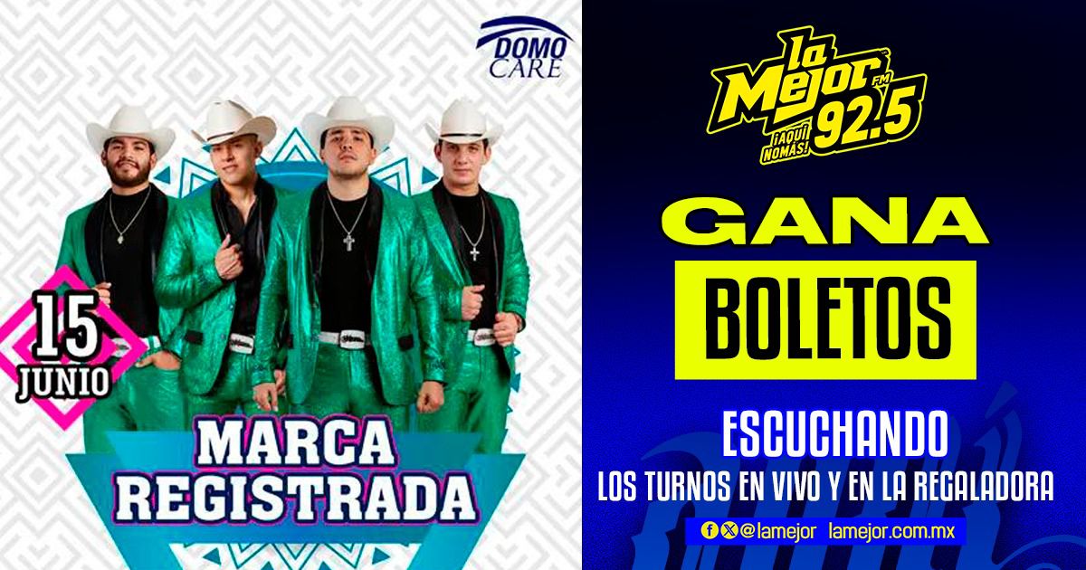 🚨Gana boletos para ver a #MarcaResgistrada 🚨

Para ganarte par de boletos dobles corre a nuestro #facebook 🏃‍♂️🤠