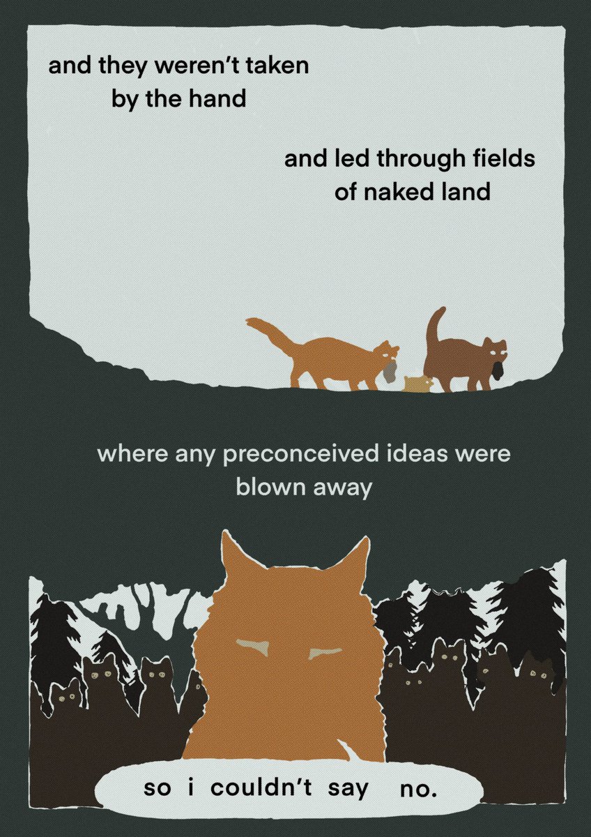 gorsime13's tweet photo. short lyric comic with “they weren’t there” by missy higgins and squirrelflight + leafpool + the three https://t.co/hBhyp0beqK