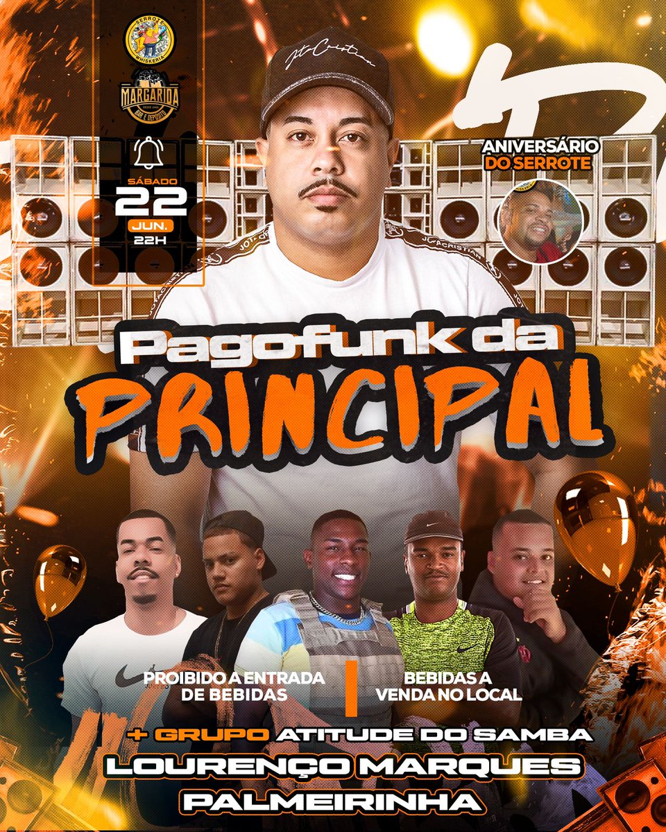 SÁBADO QUE VEM DIA 22/06
TEMOS UM ENCONTRO MARCADO NA PRINCIPAL 🚀💥🌴

 COMEMORANDO O ANIVERSÁRIO DO SERROTE 💥🥳

COM O CONVIDADO DJ RENNAN DO CAJUEIRO E OS DJS DA CASA 🚀