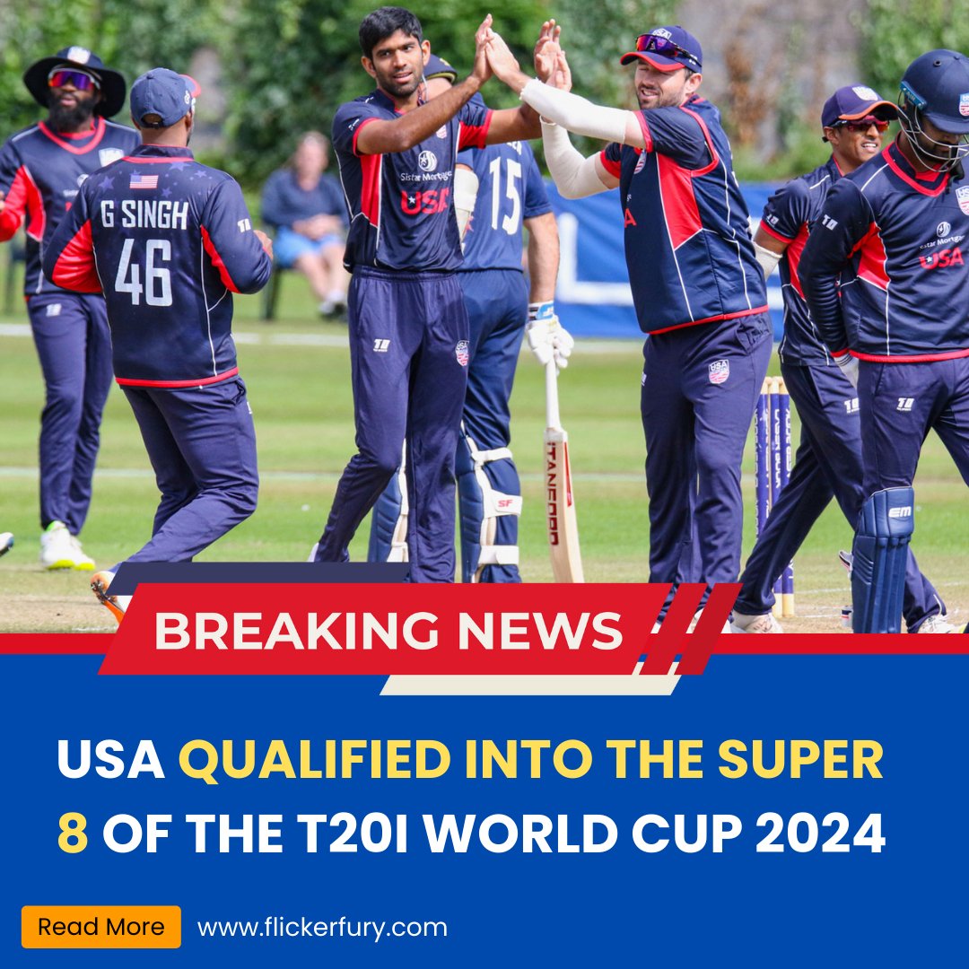 arunvs909's tweet photo. USA QUALIFIED INTO THE SUPER 8 OF THE T20I WORLD CUP 2024
.

#usacricket #usacricketers #usacricketteam
#t20 #t20worldcup #unitedstates #usanews #t20worldcup2024 #usacricket #t20cricket #pakistan #babarazam #babar #cricketpakistan #pakistan #USAvsIRE #uscricket https://t.co/2zuI6xyOWs