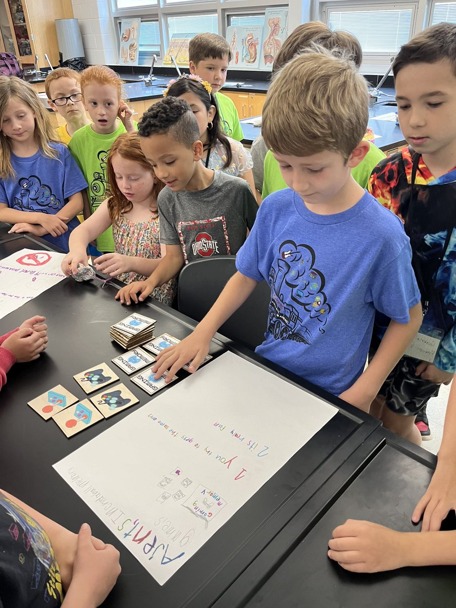 Before the sharks came students practiced their pitch on their friends #FullSTEAMAhead