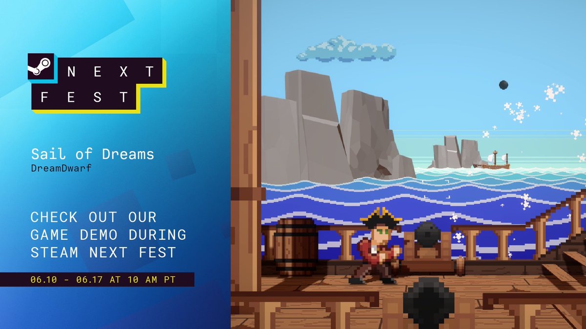 DreamDwarf's tweet photo. Hey everyone, I will be holding a livestream tomorrow, 2pm CEST at the occasion of the Steam Next Fest!
Come join me to see some footage of the game and behind-the-scene dev stuff, while asking for any question you want!
See you there~ 😉

#SteamNextFest #gamedev #indiedeveloper https://t.co/SCbSuv3pfW