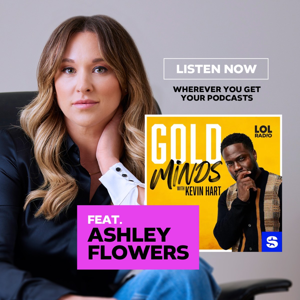 Need something to listen to this weekend? How about Gold Minds with <a href="/KevinHart4real/">Kevin Hart</a> and special guest... @ash_flowers!!! 🤩

Listen now wherever you find your podcasts!