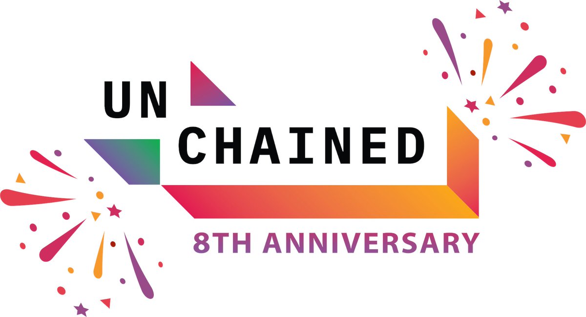 laurashin's tweet image. Today is the 8th birthday of Unchained! 🎉
When I published the first episode of the podcast, I had no idea that I was starting a media company. It’s been an amazing eight years and I still have as much fun with the podcast as I did back then.
